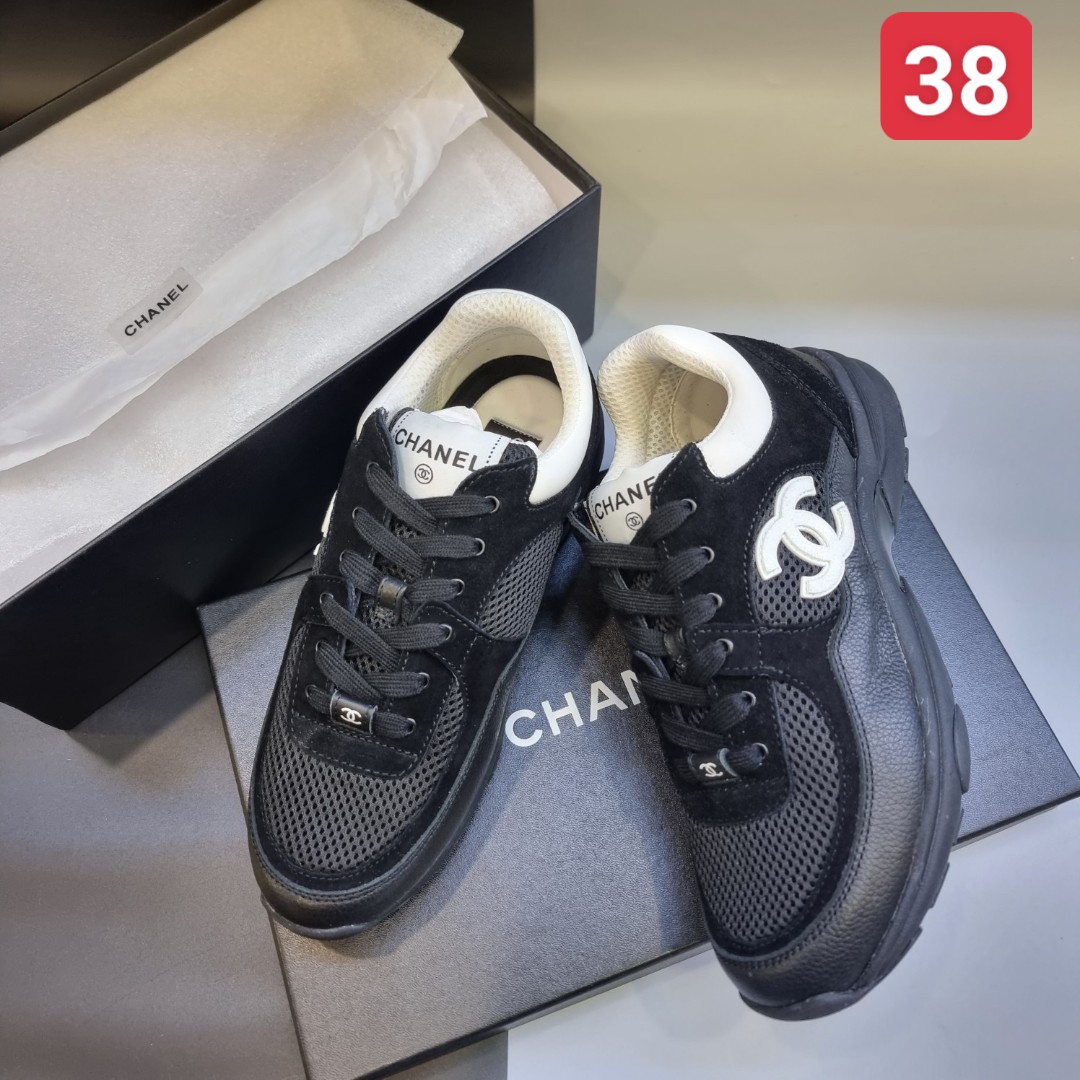 CHANEL  Shoes  Chanel Cc Logo Sneaker Blueorange Reflective  Poshmark