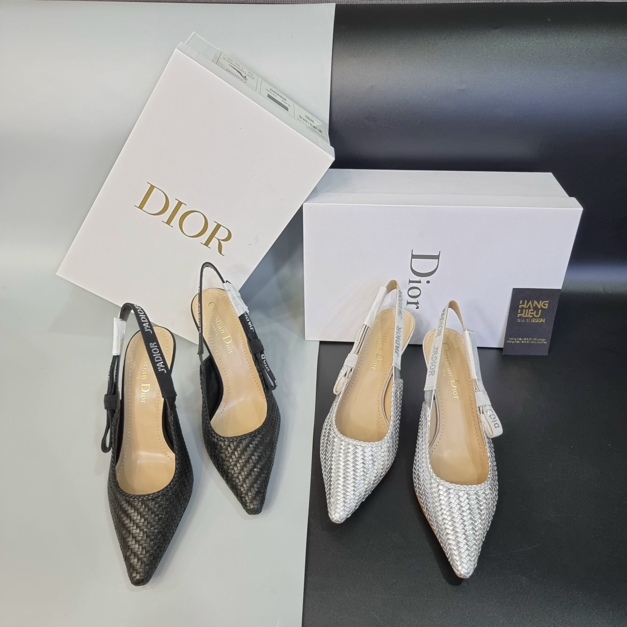 Vintage Christian Dior Shoes Green and Brown Pointed Toe Pumps  Modig