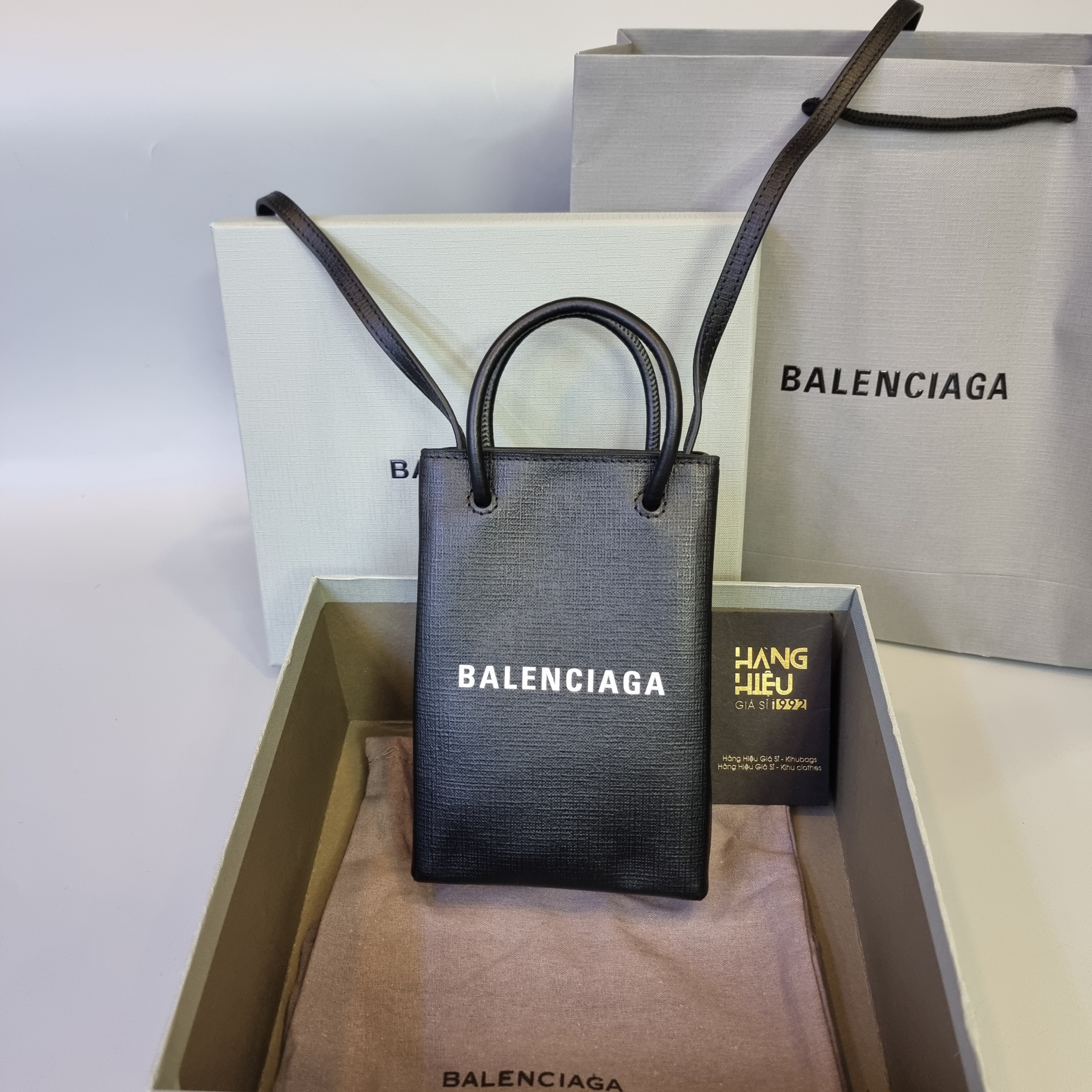 Balenciaga Lilac Leather Box Bag Balenciaga  TLC