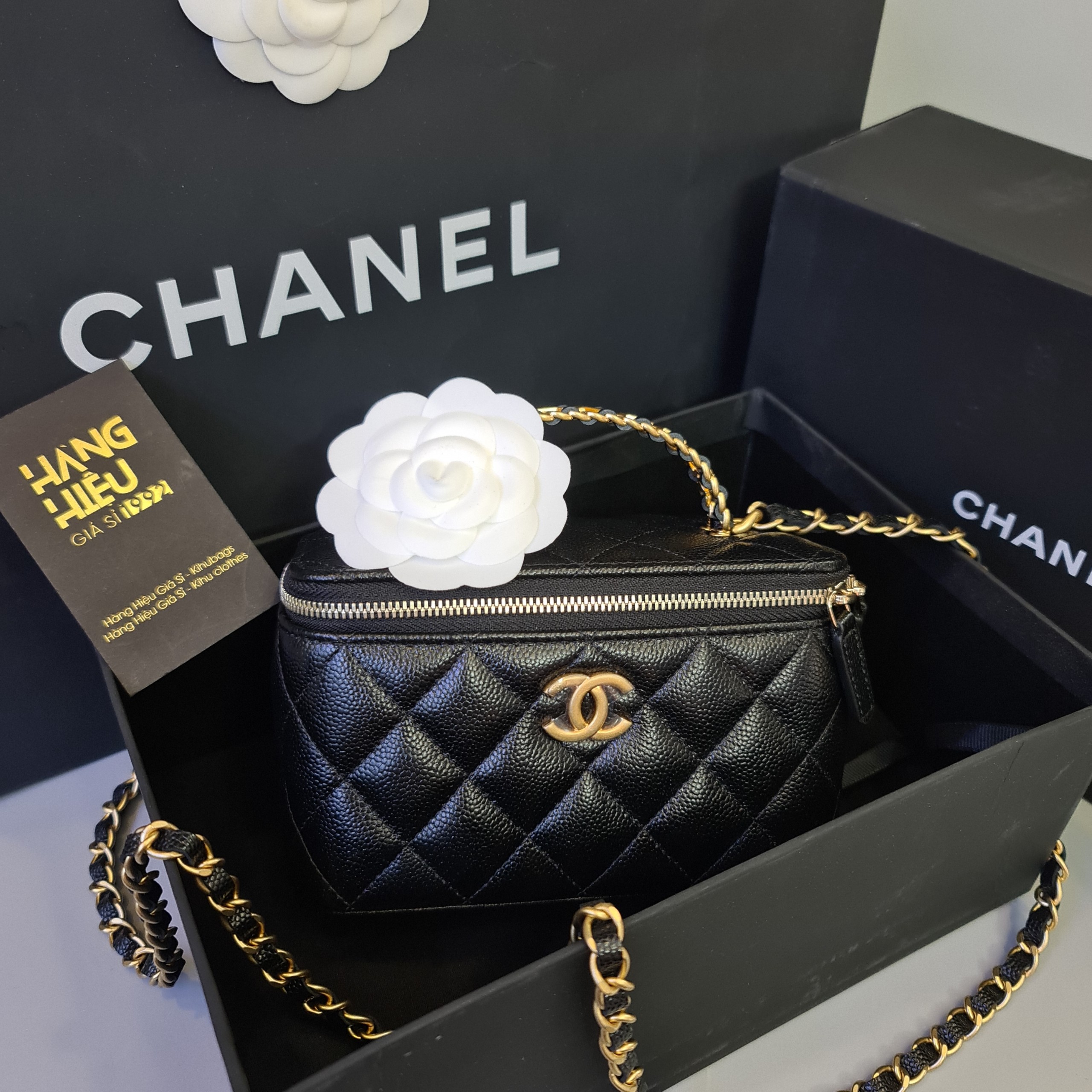Chanel rectangular vanity handle Luxury Bags  Wallets on Carousell