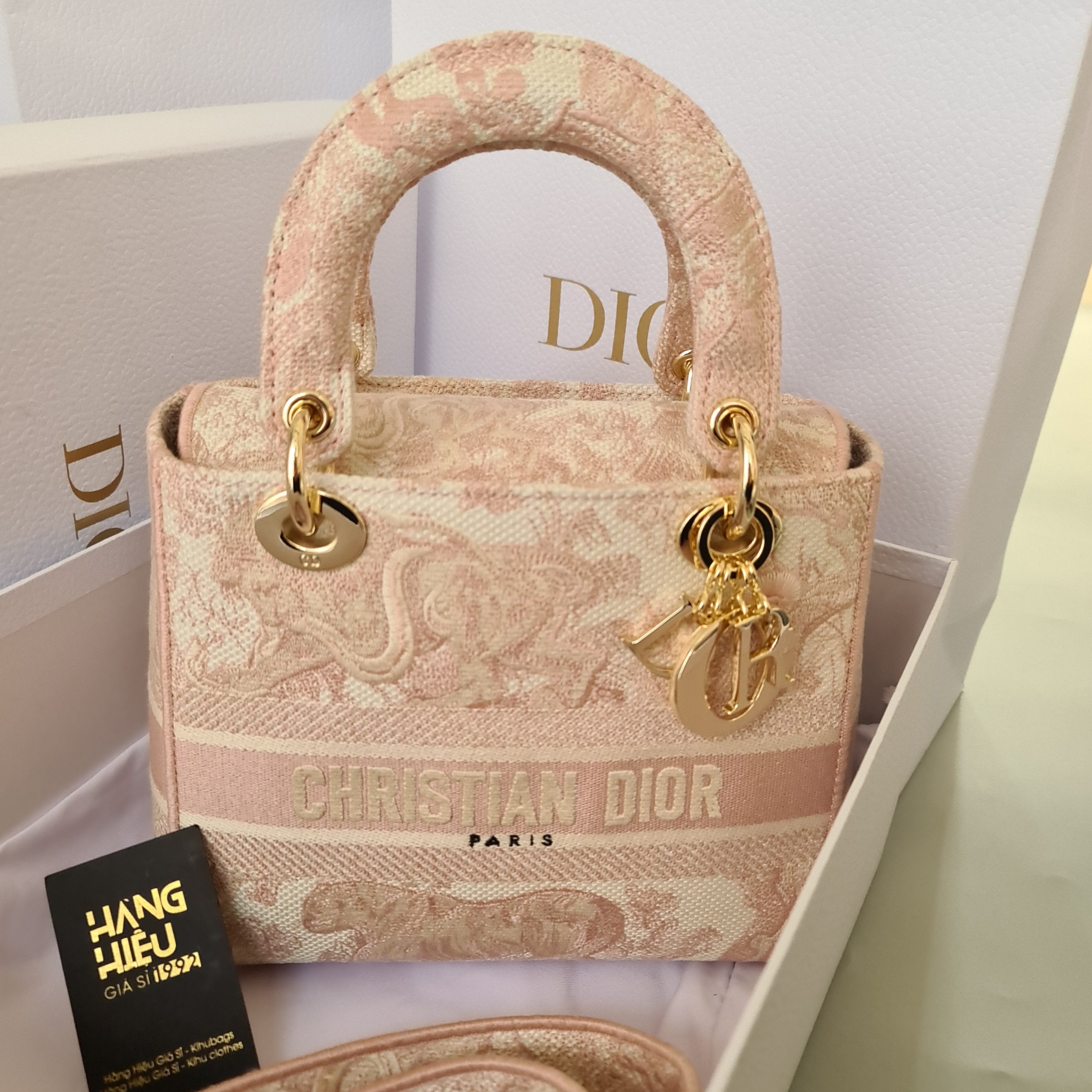 Theres A New Dior Lady DLite In Rose Des Vents Houndstooth  BAGAHOLICBOY