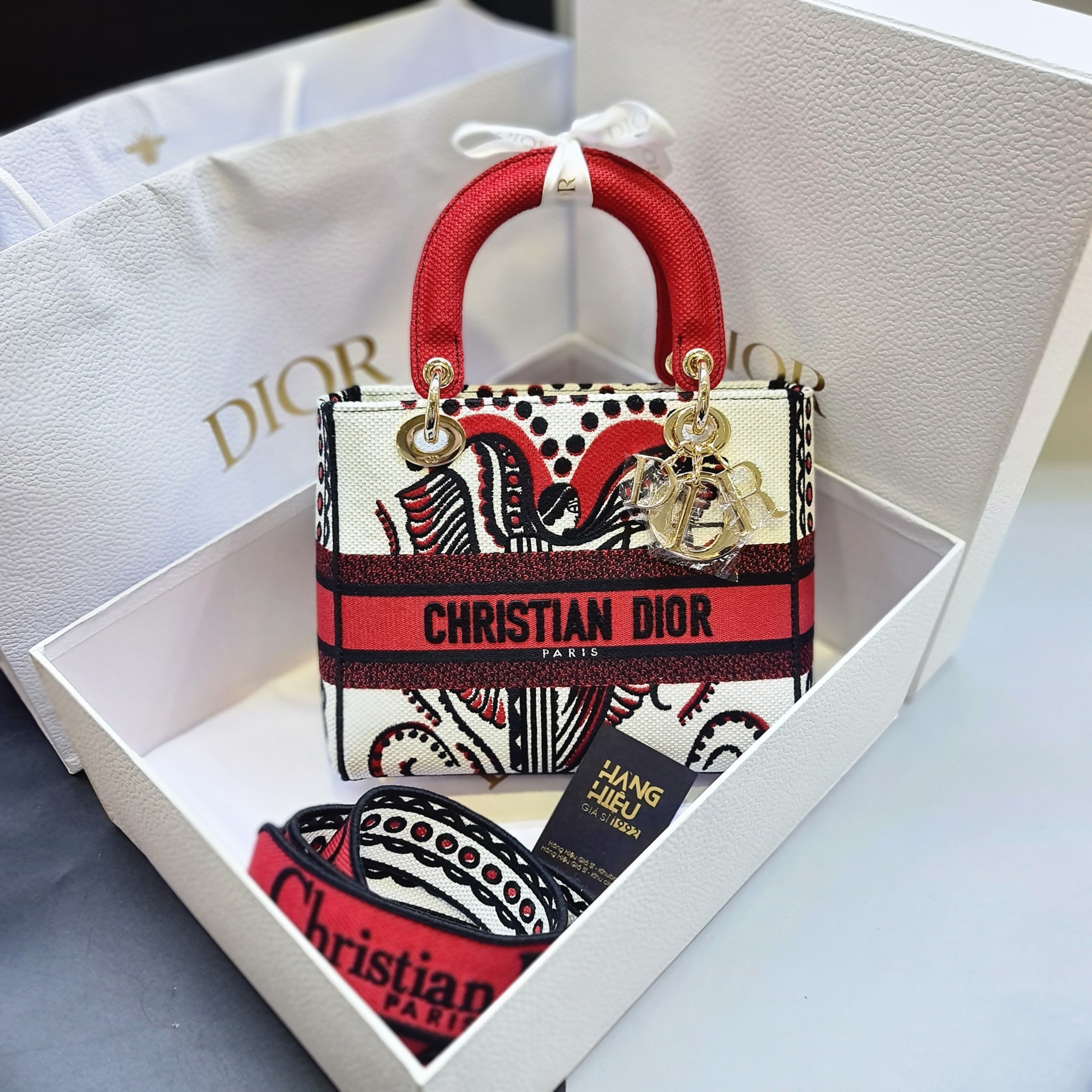 Túi Dior Lady SAC LADY DLITE DIORAMOUR Bag