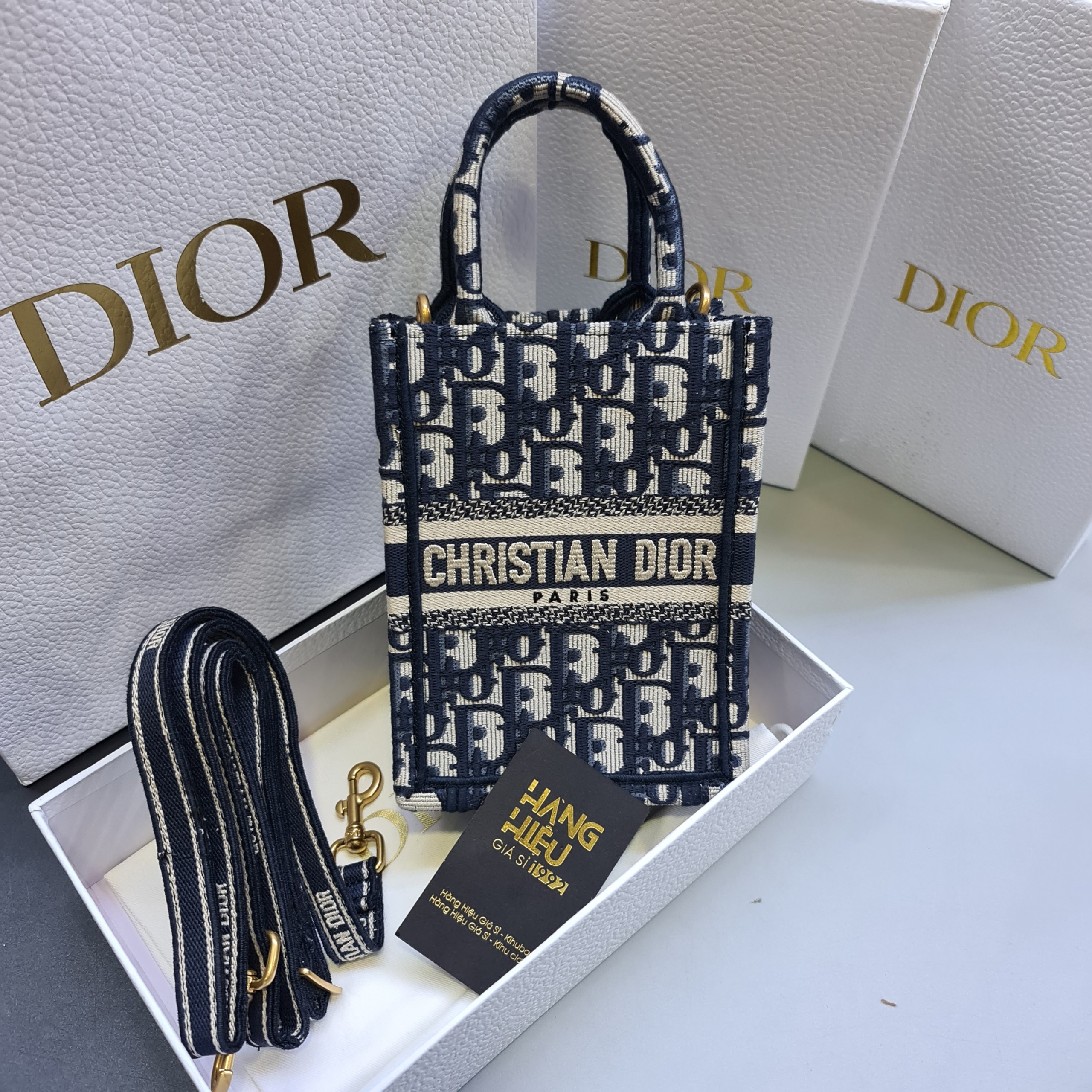 Mini Lady Dior Bag Natural Wicker and Blue Dior Oblique Jacquard  DIOR MY