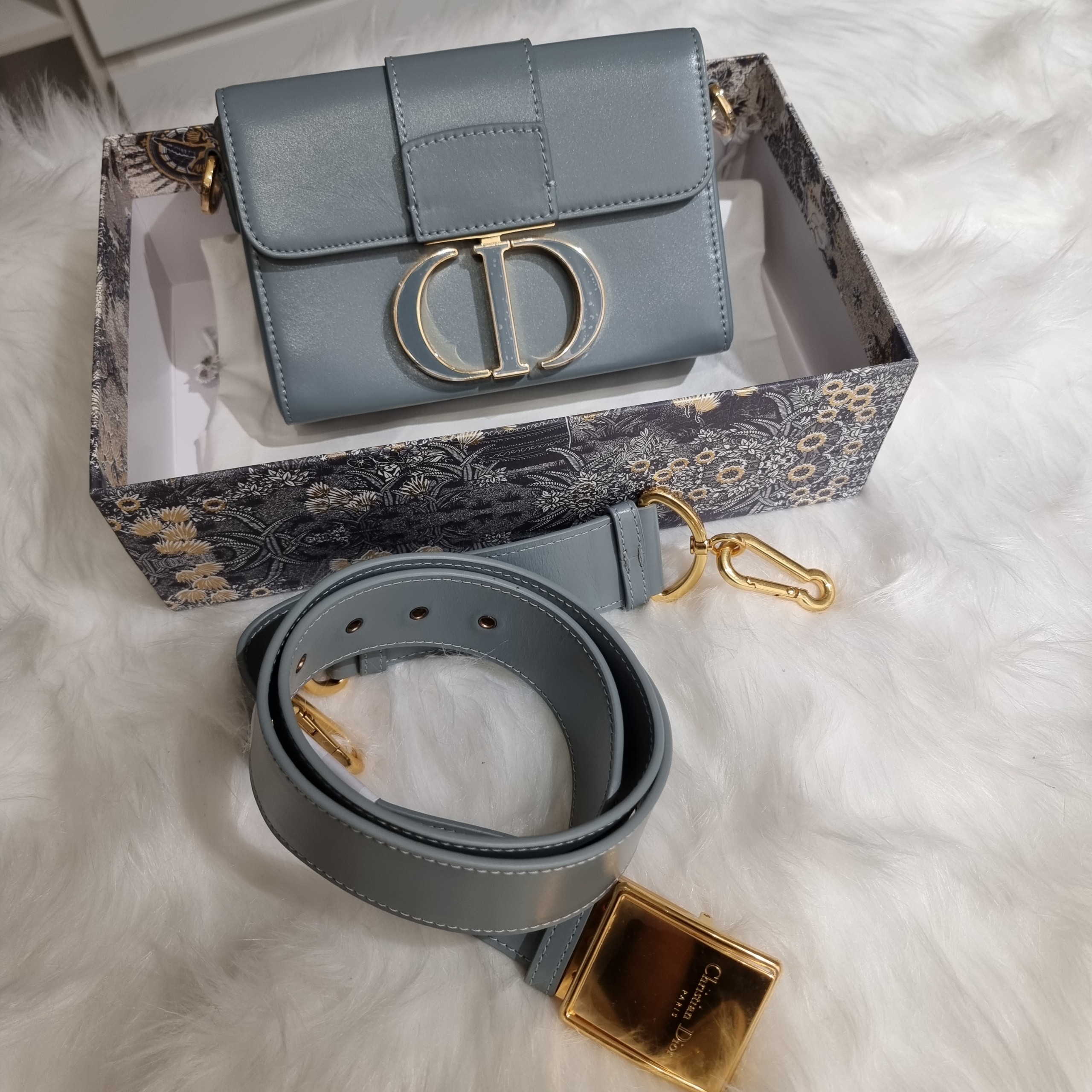 Dior leather mini 30 montaigne box bag  SPLISH
