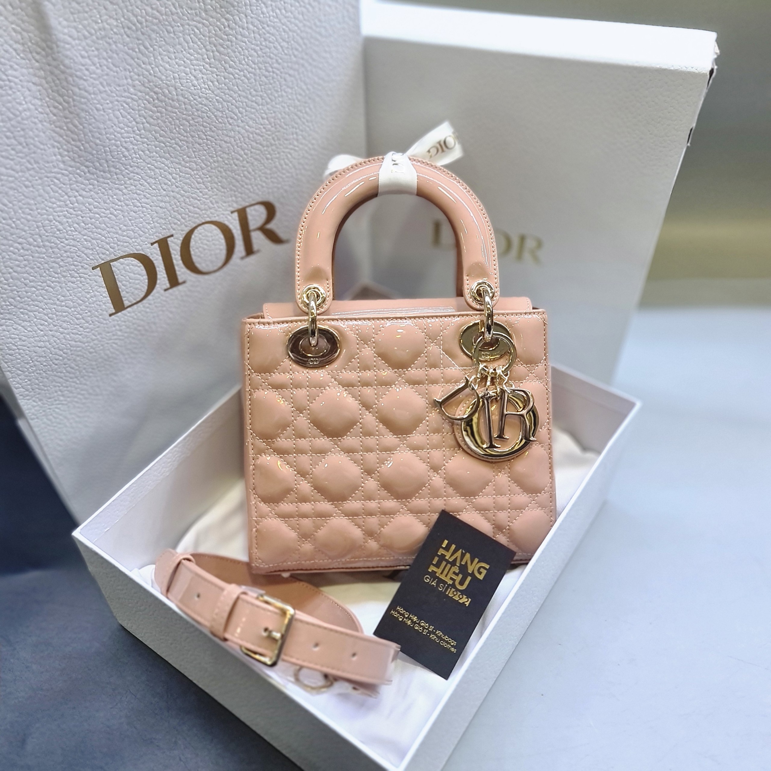 Lady Dior nude small Luxury Bags  Wallets on Carousell