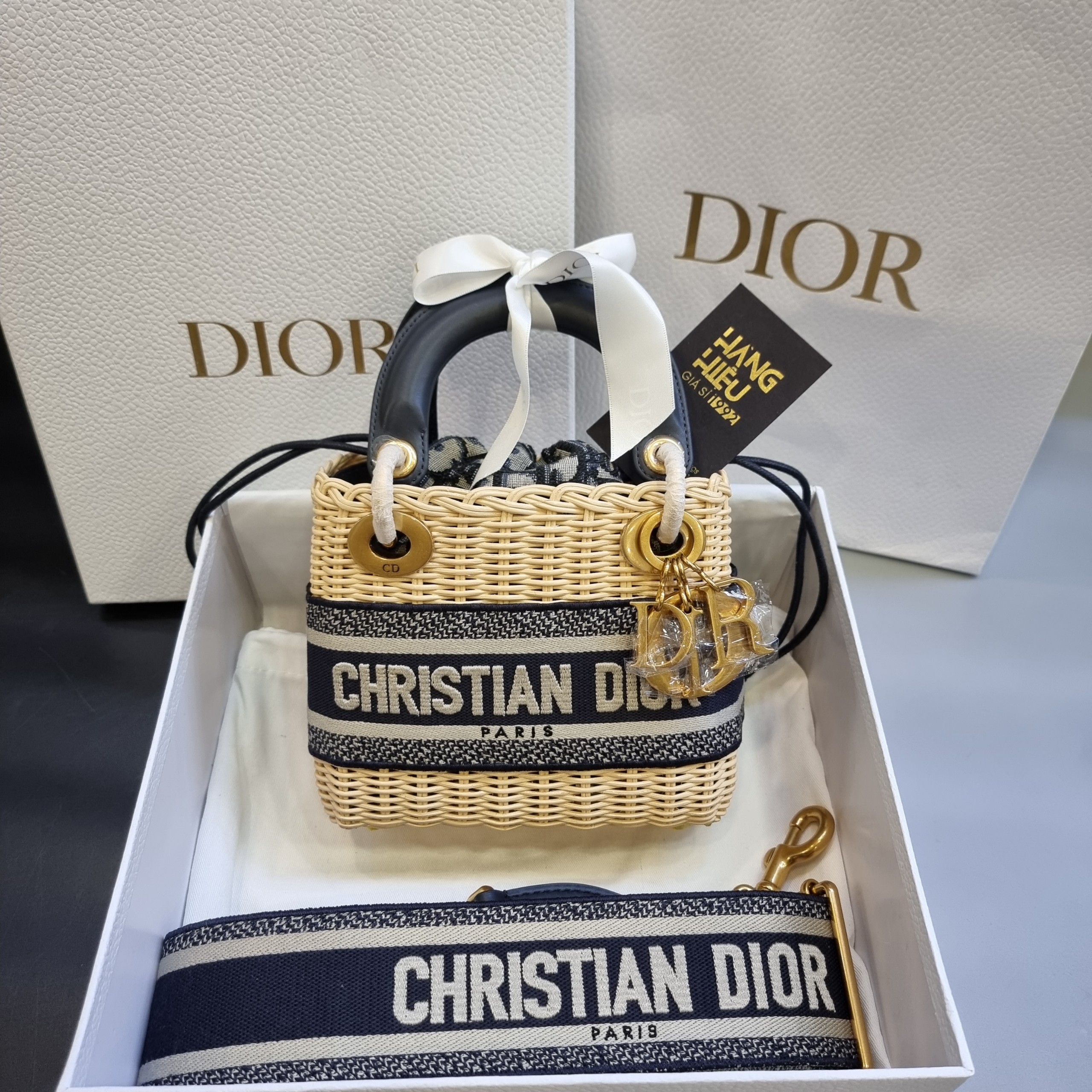 Túi Nữ Dior Medium Cest Dior Bag Blue Dior Oblique M2271UTZQM928   LUXITY