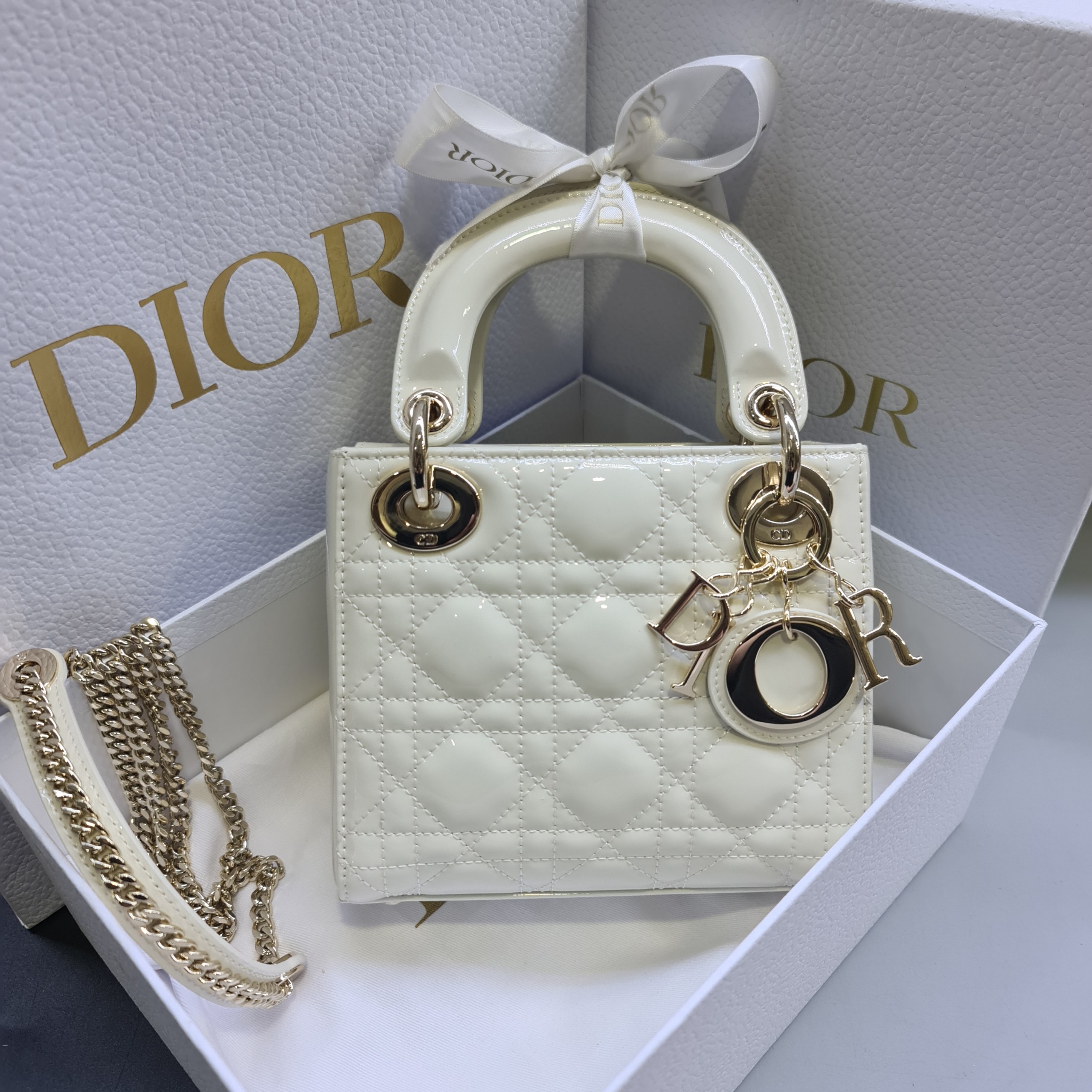 TÚI Dior Women Dioramour my Abcdior Lady Dior Bag Cannage Lambskin with  Heart Motif