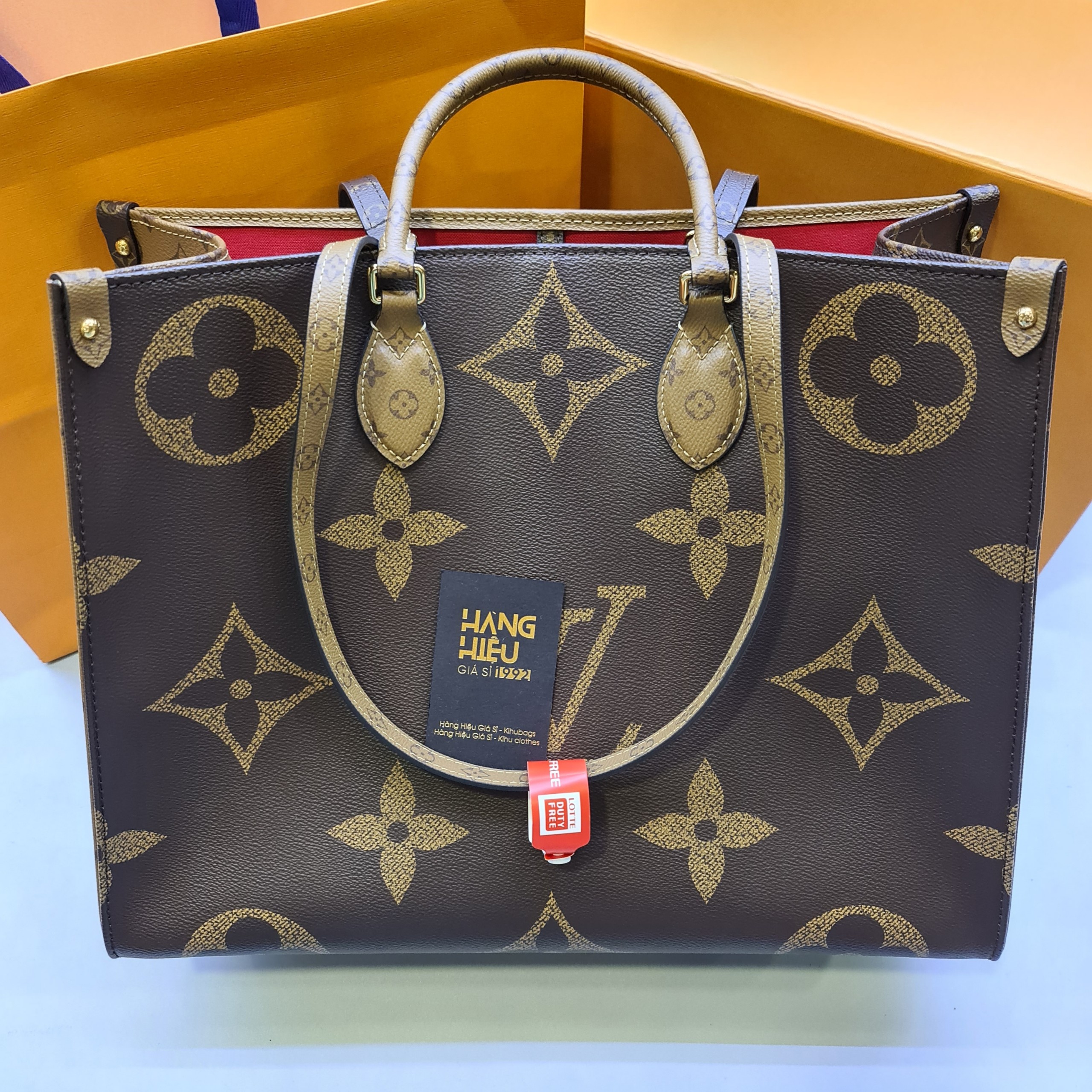 Louis Vuitton OnTheGo Tote Bag Reverse Monogram Review  What Fits Inside   YouTube