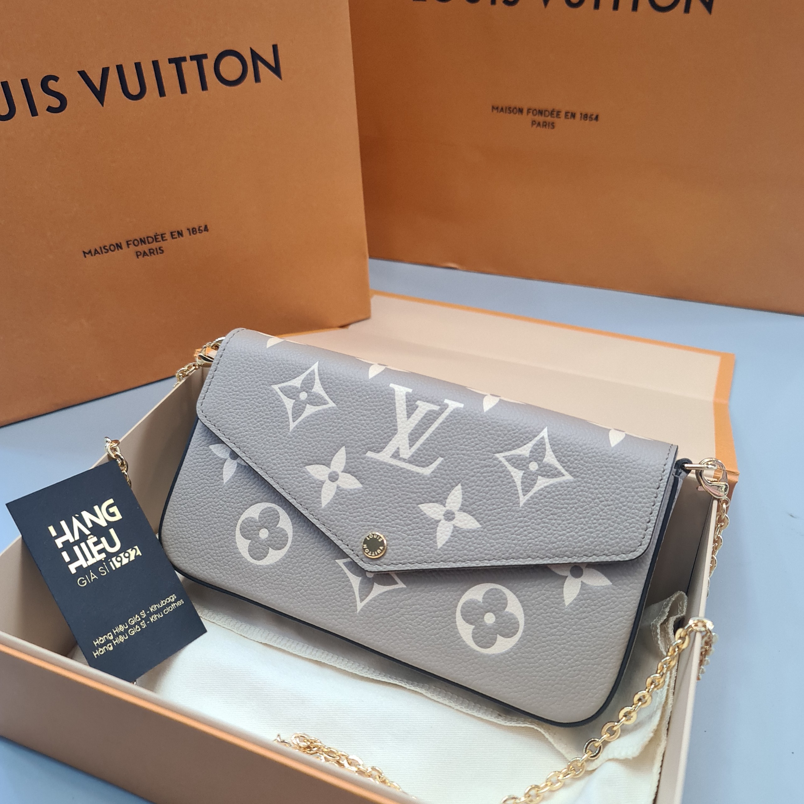 FAST DEAL 2018 Louis Vuitton Pochette Felicie Damier Ebene Luxury Bags   Wallets on Carousell