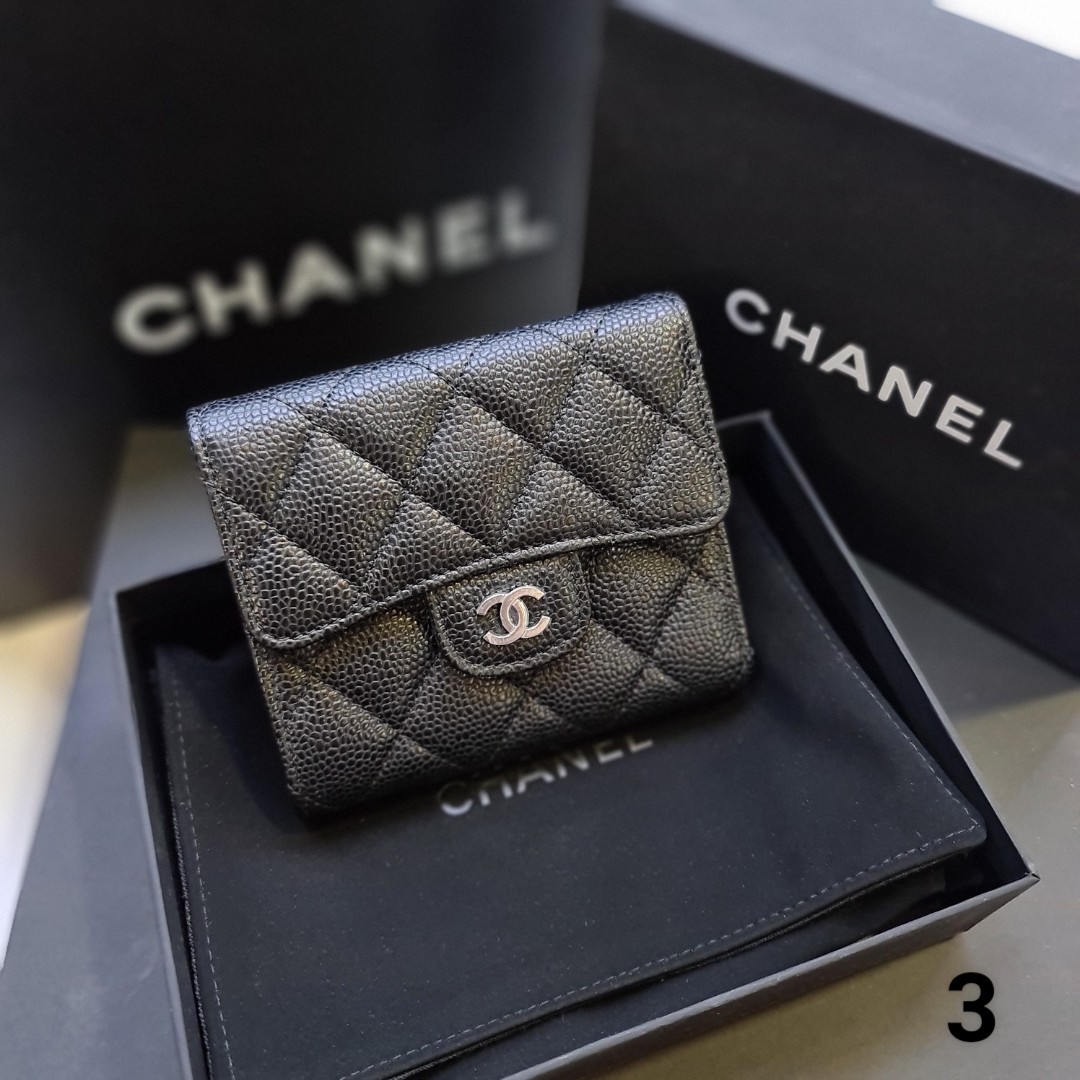 Chanel Black Caviar Small Classic Flap Wallet  myGemma  Item 129029